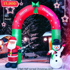 8 FEET HEIGHT INFLATABLE CHRISTMAS ARCH WITH LED LIGHTS